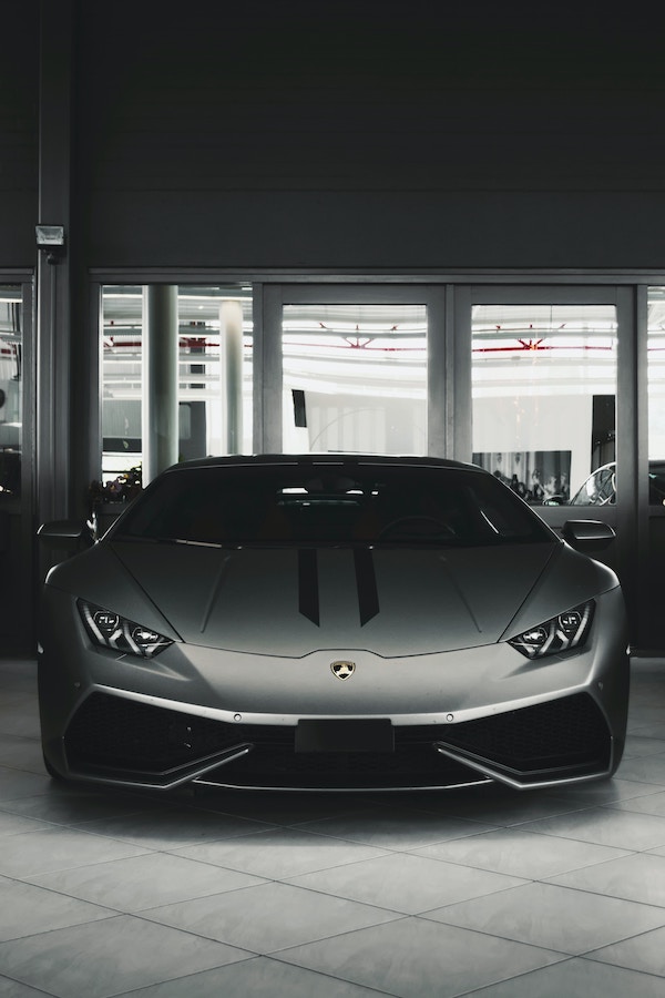 an Ultra-Luxury Car in a garage