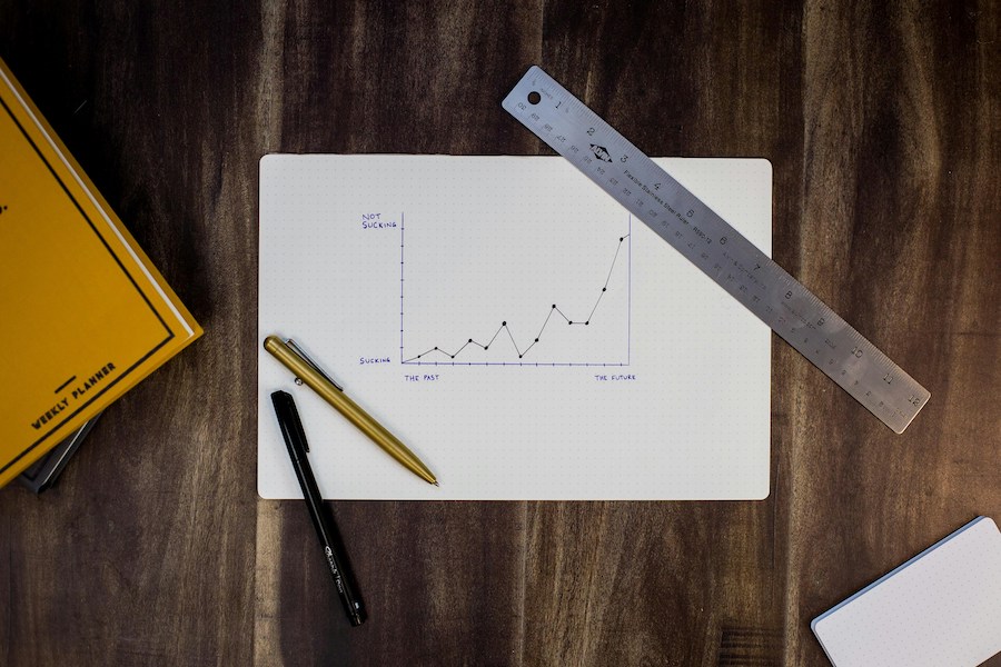 a sheet of paper with a graph